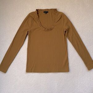 J.Crew Scoop Neck Ribbed Top